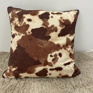 Cowhide Pattern Microfiber Pillow